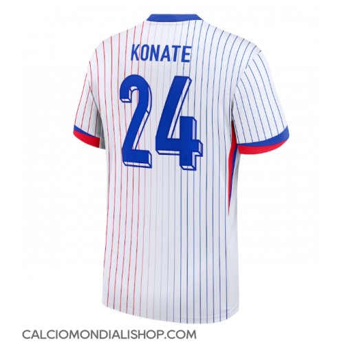 Maglie da calcio Francia Ibrahima Konate #24 Seconda Maglia Europei 2024 Manica Corta